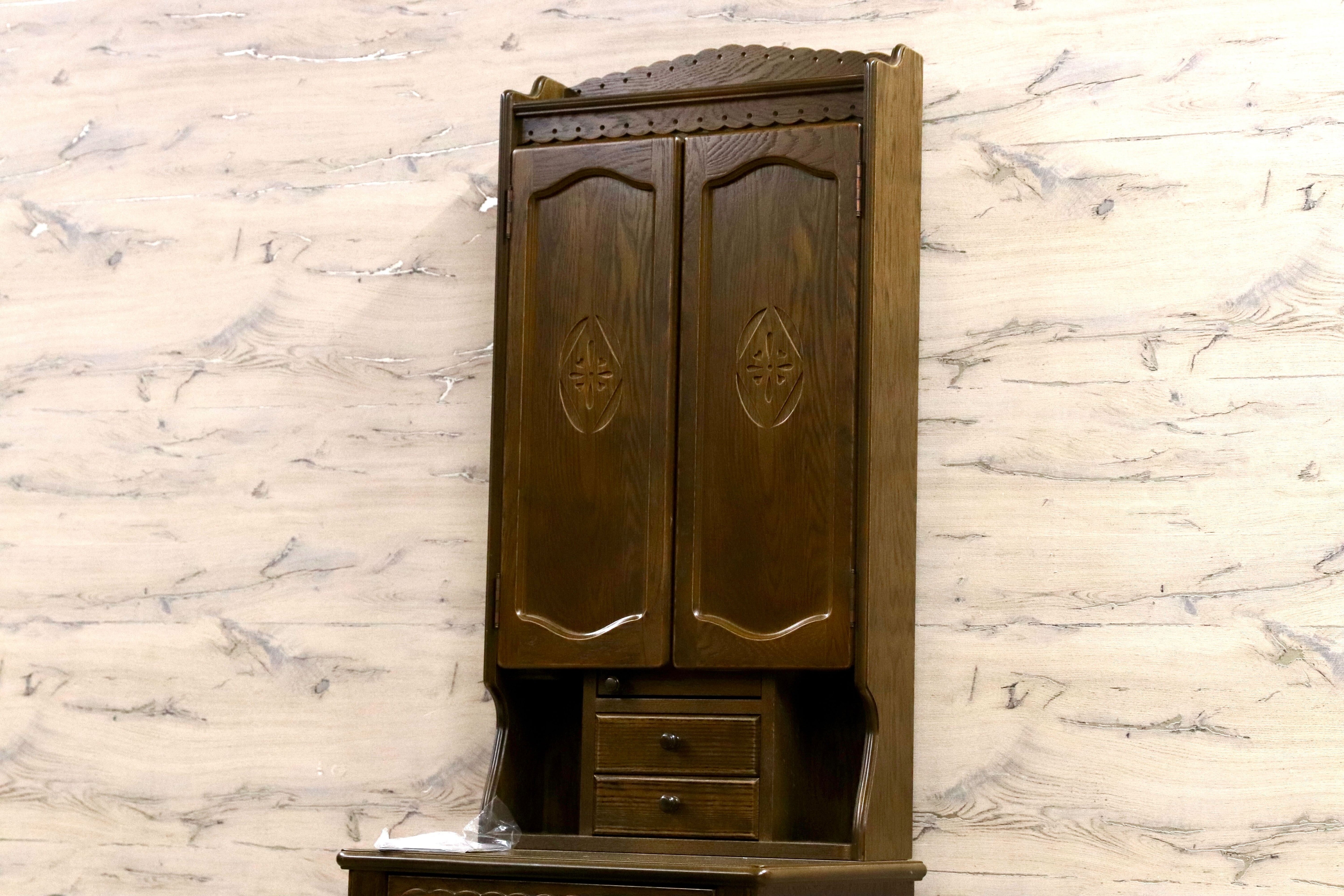 GMIS349○パリの雑貨屋 インテルナ南條 三面ドレッサー 鏡台 化粧台 スツール付き 定価26.4万