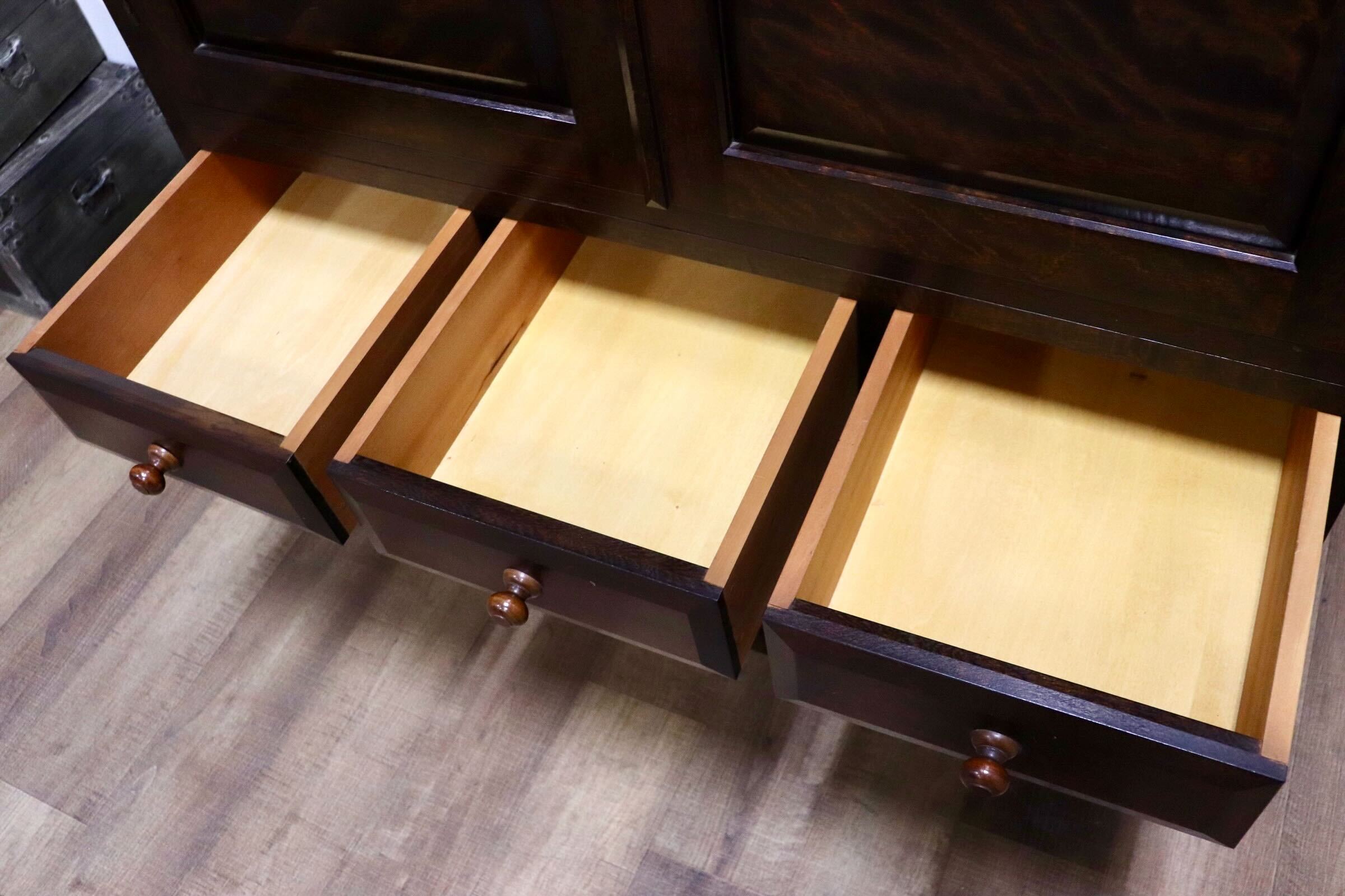 GMHK623C○松本民芸家具 D型 和箪笥 着物箪笥 整理箪笥 洋服タンス ミズメザクラ 無垢材 最高級 伝統工芸 和モダン 和家具 定価約65万