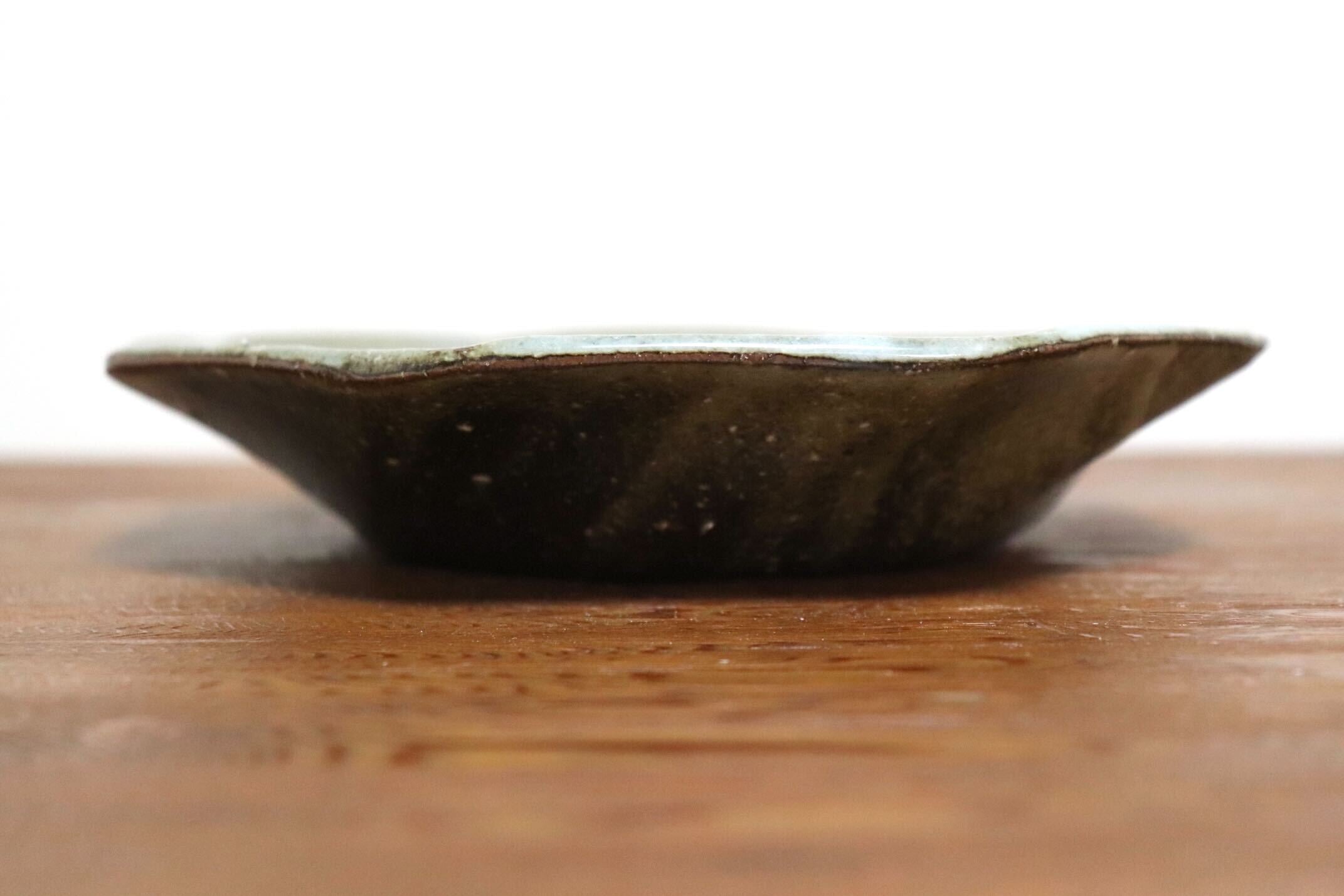 GMIO504C◯丹山窯 丹波焼 八角皿 緑 陶器 丹波篠山 伝統工芸 未使用
