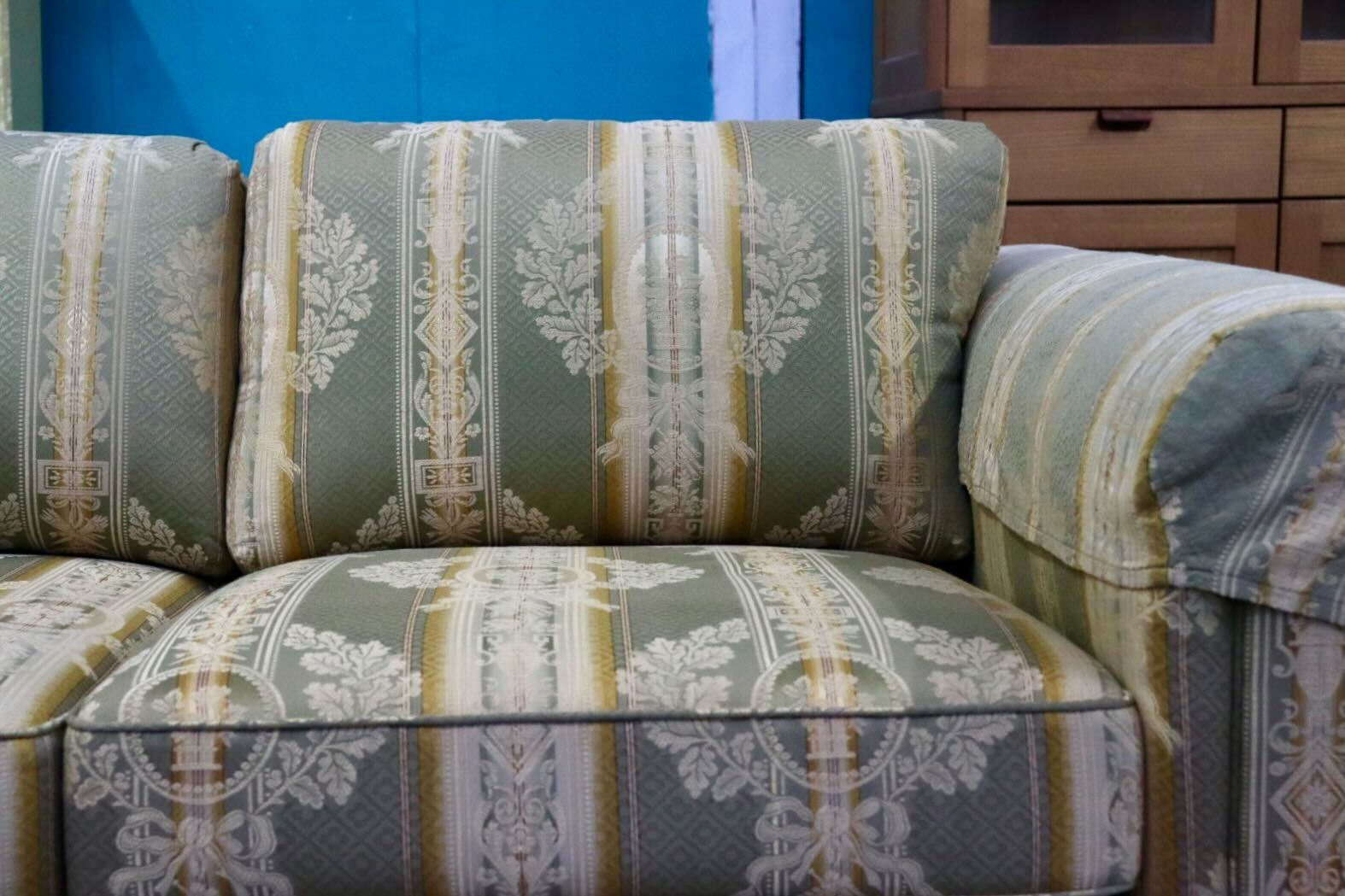 GMIK675B○DREXEL HERITAGE / ドレクセルヘリテイジ 3人掛けソファ トリプルソファ 長椅子 ファブリック ヴィンテージ クラシック