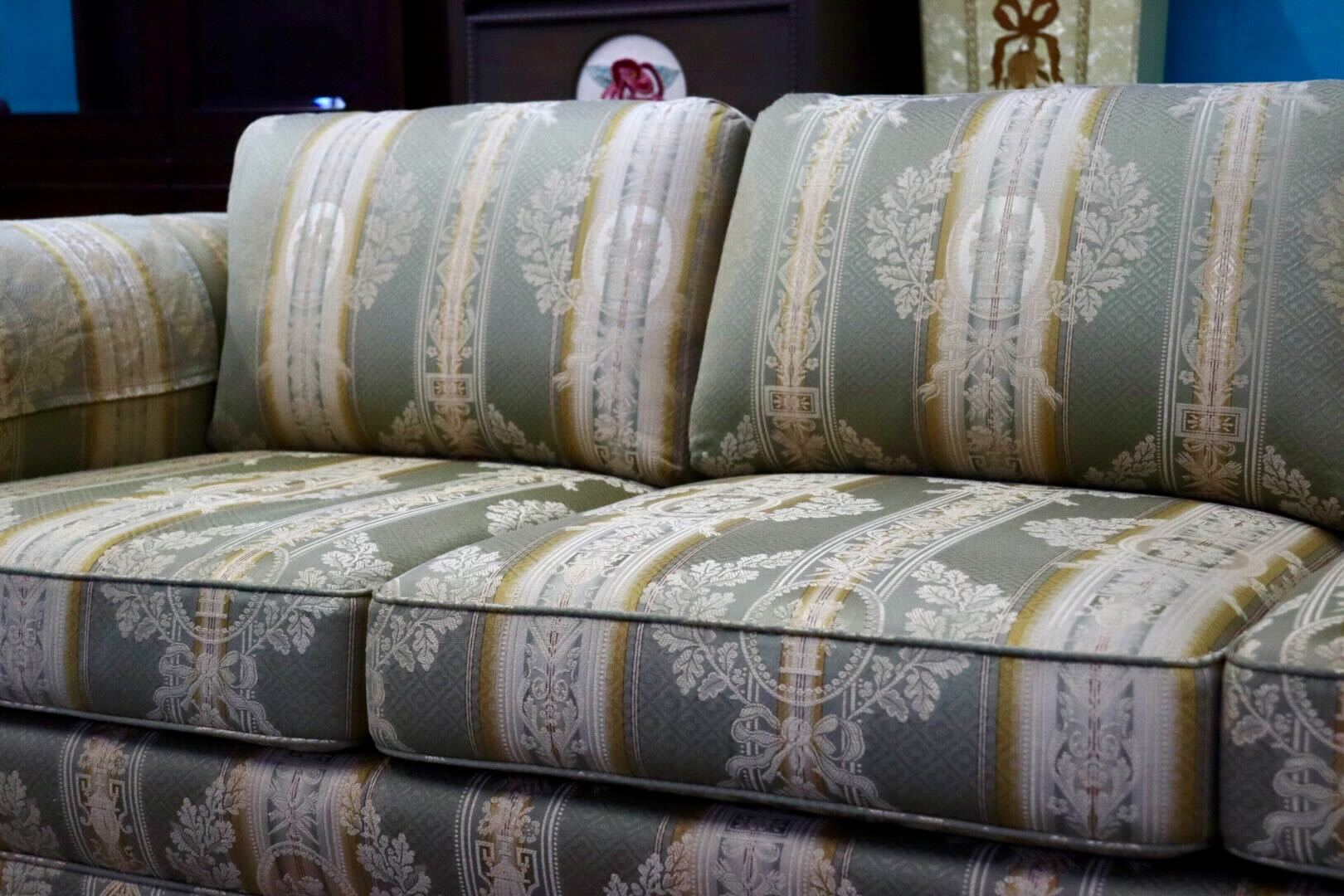 GMIK675B○DREXEL HERITAGE / ドレクセルヘリテイジ 3人掛けソファ トリプルソファ 長椅子 ファブリック ヴィンテージ クラシック