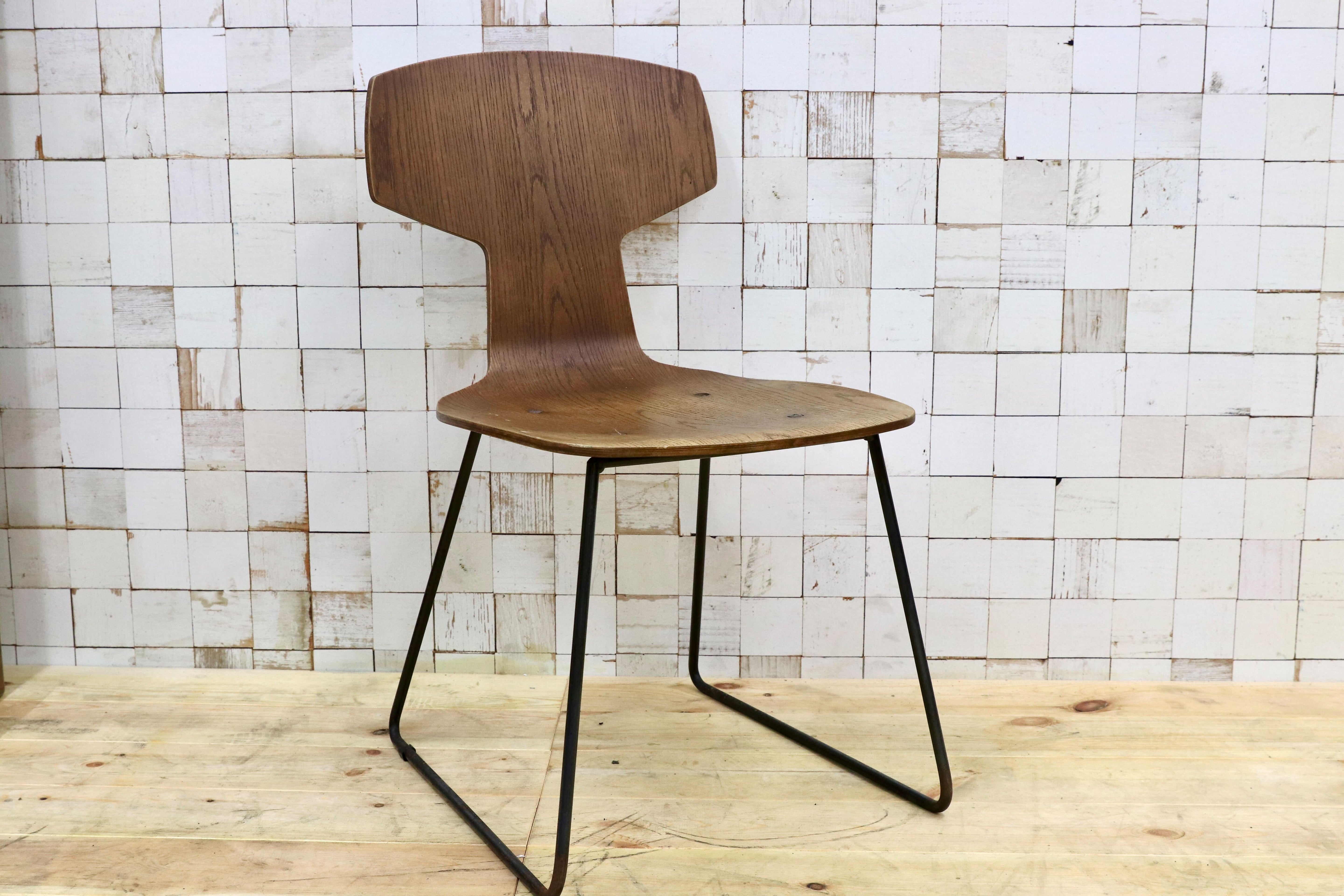 GMGK22Z○TRUCK FURNITURE / トラックファニチャー Tチェア プライウッド 廃番 ヴィンテージ 希少 アンティーク インダストリアル ジャンク