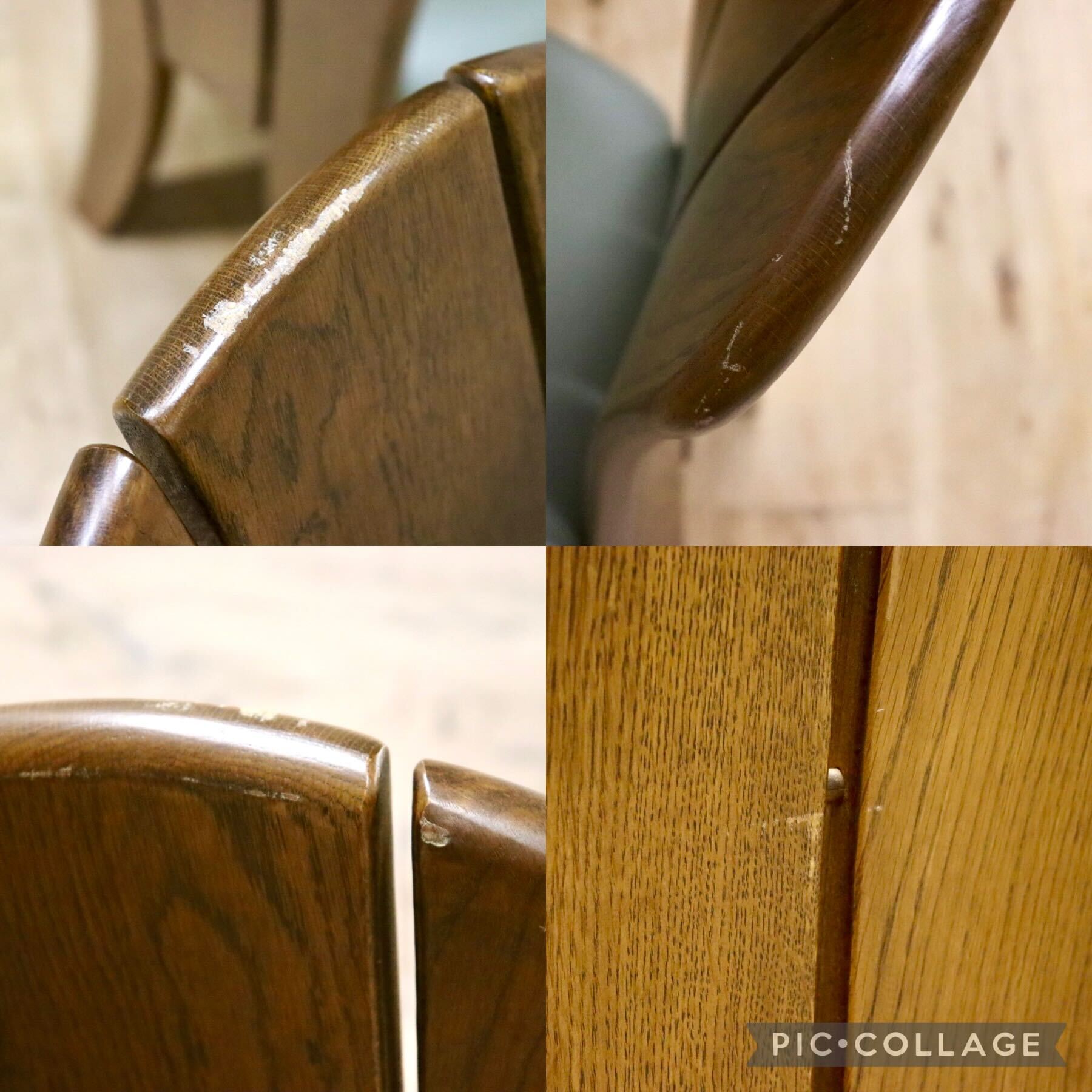 GMHS200A○浜本工芸 / HAMAMOTO ダイニングチェア 食卓椅子 合皮 楢材 無垢 2脚セット モダン