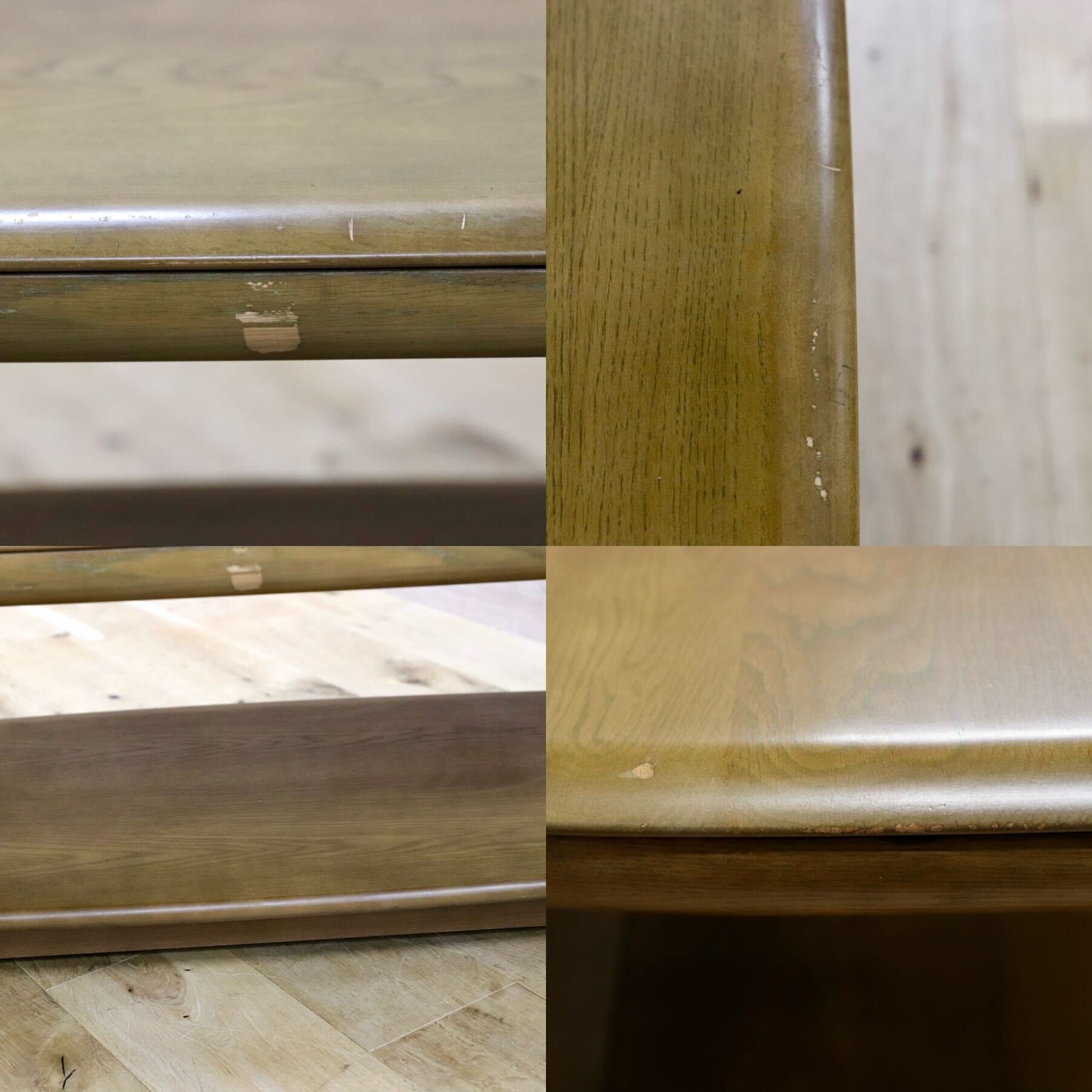 GMGH104○karimoku / カリモク センターテーブル リビングテーブル 楢材 応接 机 オールド クラシック レトロ