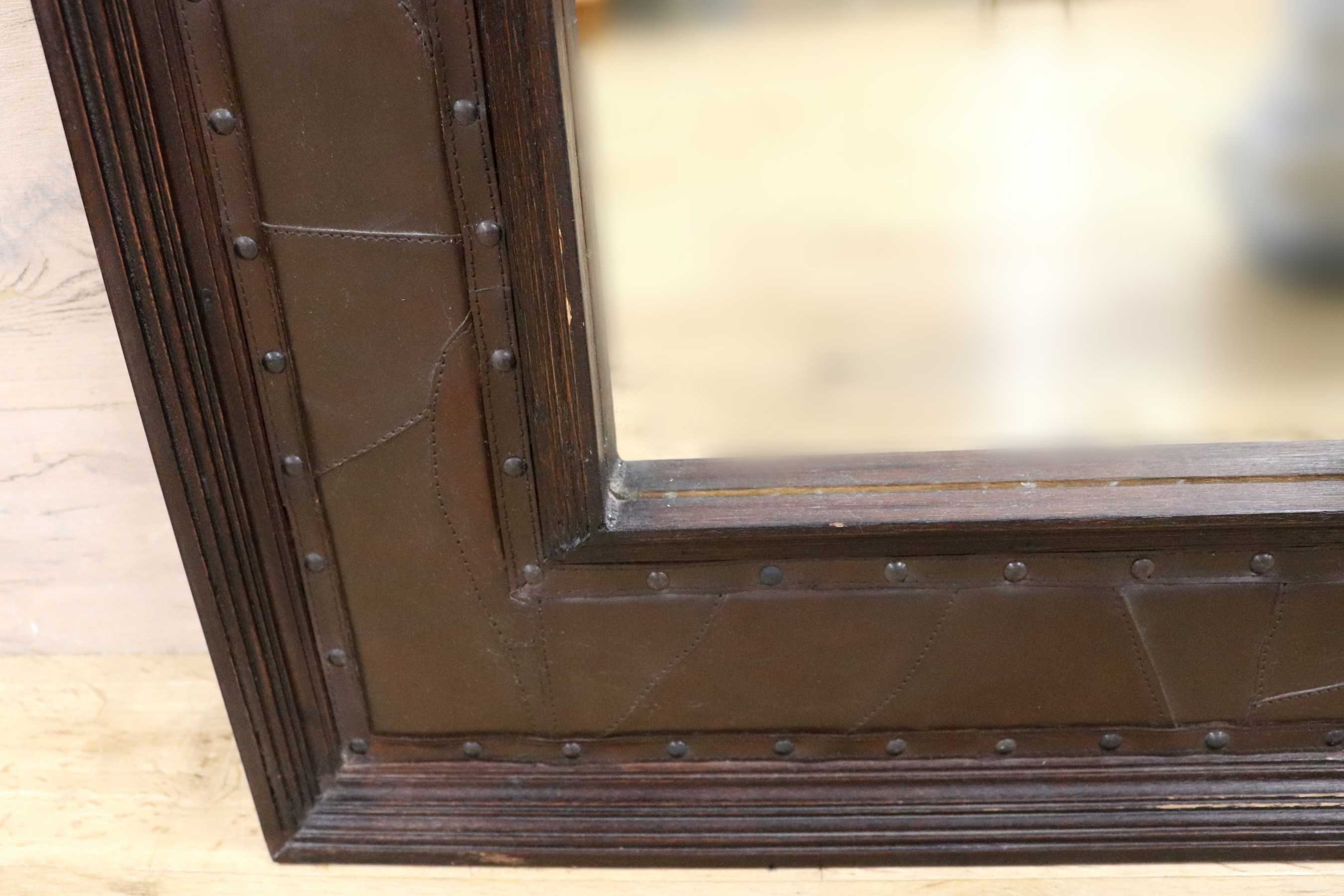 GMIK561○アンティーク 木製フレーム ヴィンテージ クラシック レトロ 全身鏡 ロングミラー 姿見 立て掛け ウッドフレーム ミラー 鏡 革