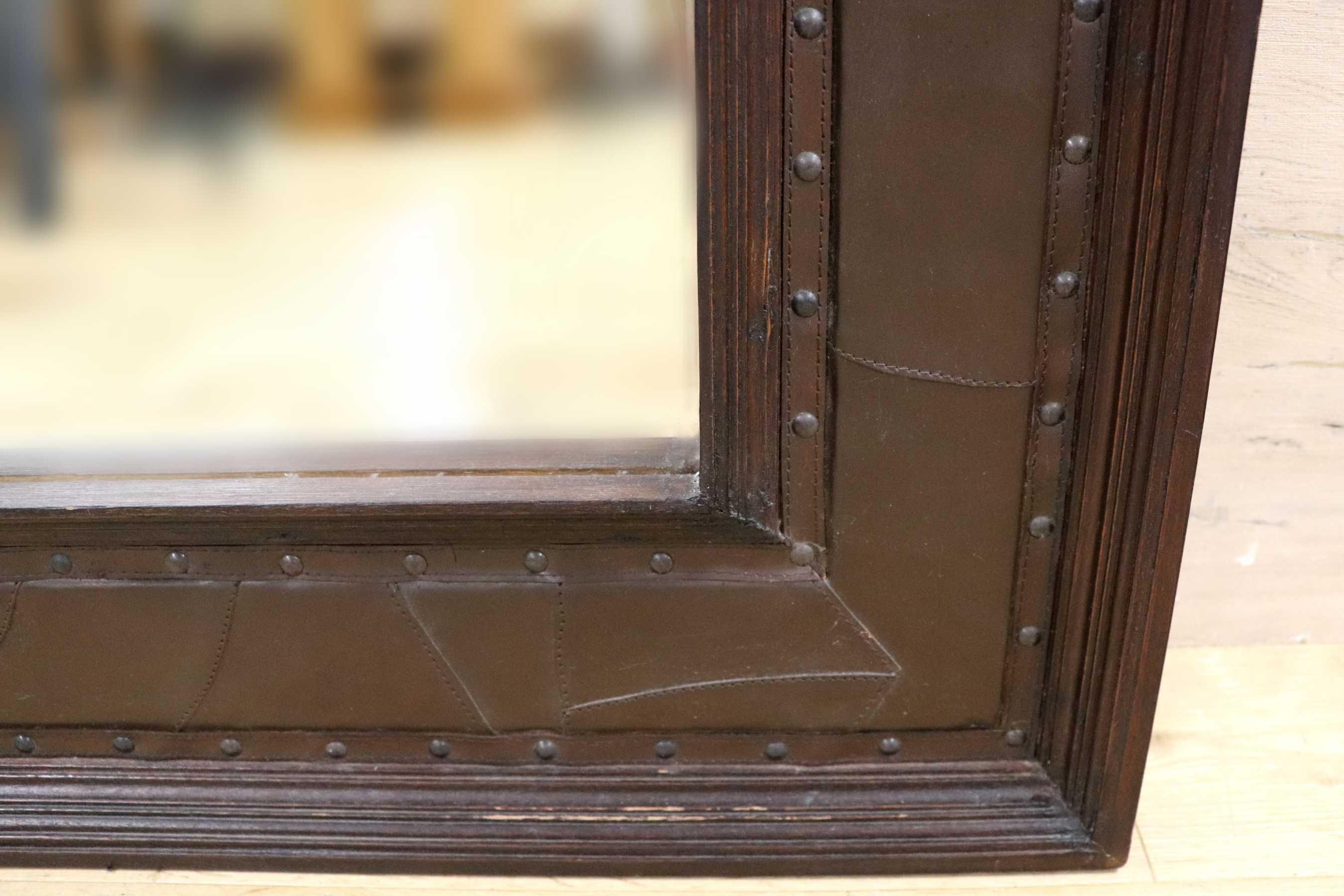 GMIK561○アンティーク 木製フレーム ヴィンテージ クラシック レトロ 全身鏡 ロングミラー 姿見 立て掛け ウッドフレーム ミラー 鏡 革