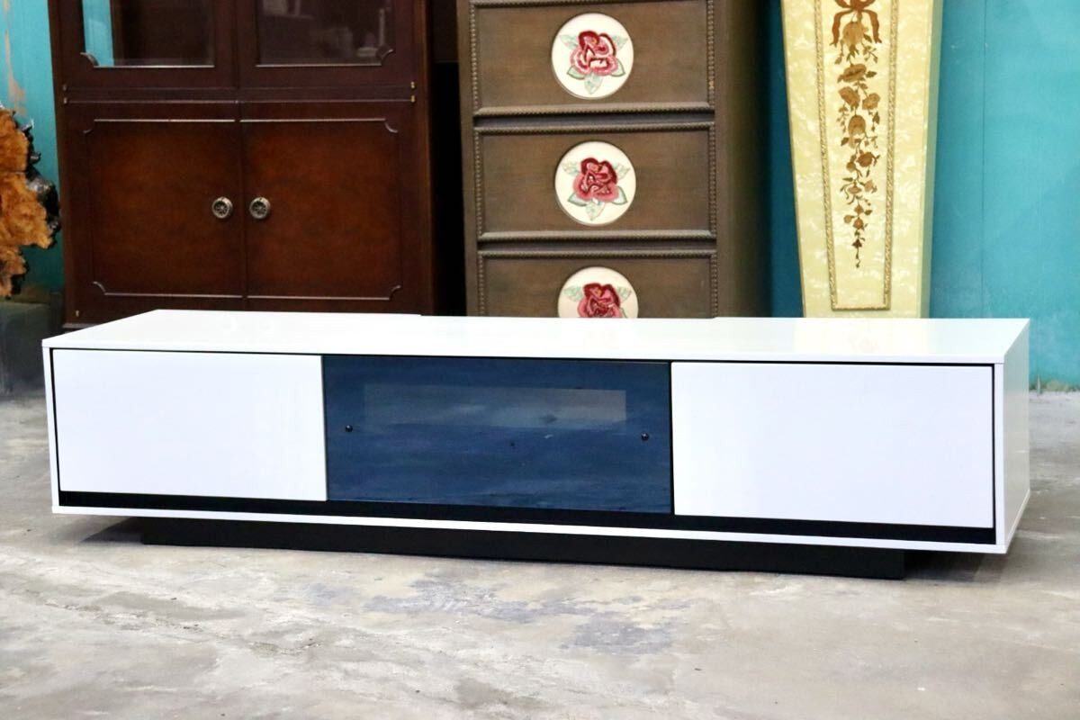 GMIS435A○シギヤマ家具 LIBERO リベロ TVボード AVボード ローボード リビング収納 スタイリッシュ モダン UV塗装 定価約8.6万 展示品