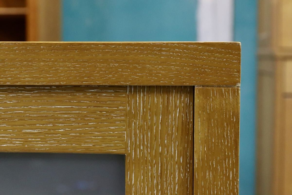 GMIK703○Crate & Barrel / クレートアンドバレル 最高級 サイドボード リビングボード キッチンボード オーク材 アメリカ モダン