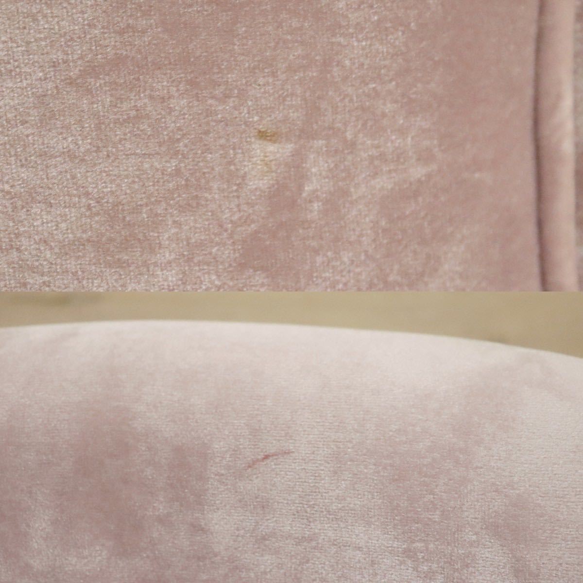 GMGT95C○kino スツール ドレッサーチェア ラウンジチェア 椅子 ファブリック ベロア クラシカル 定価約5万