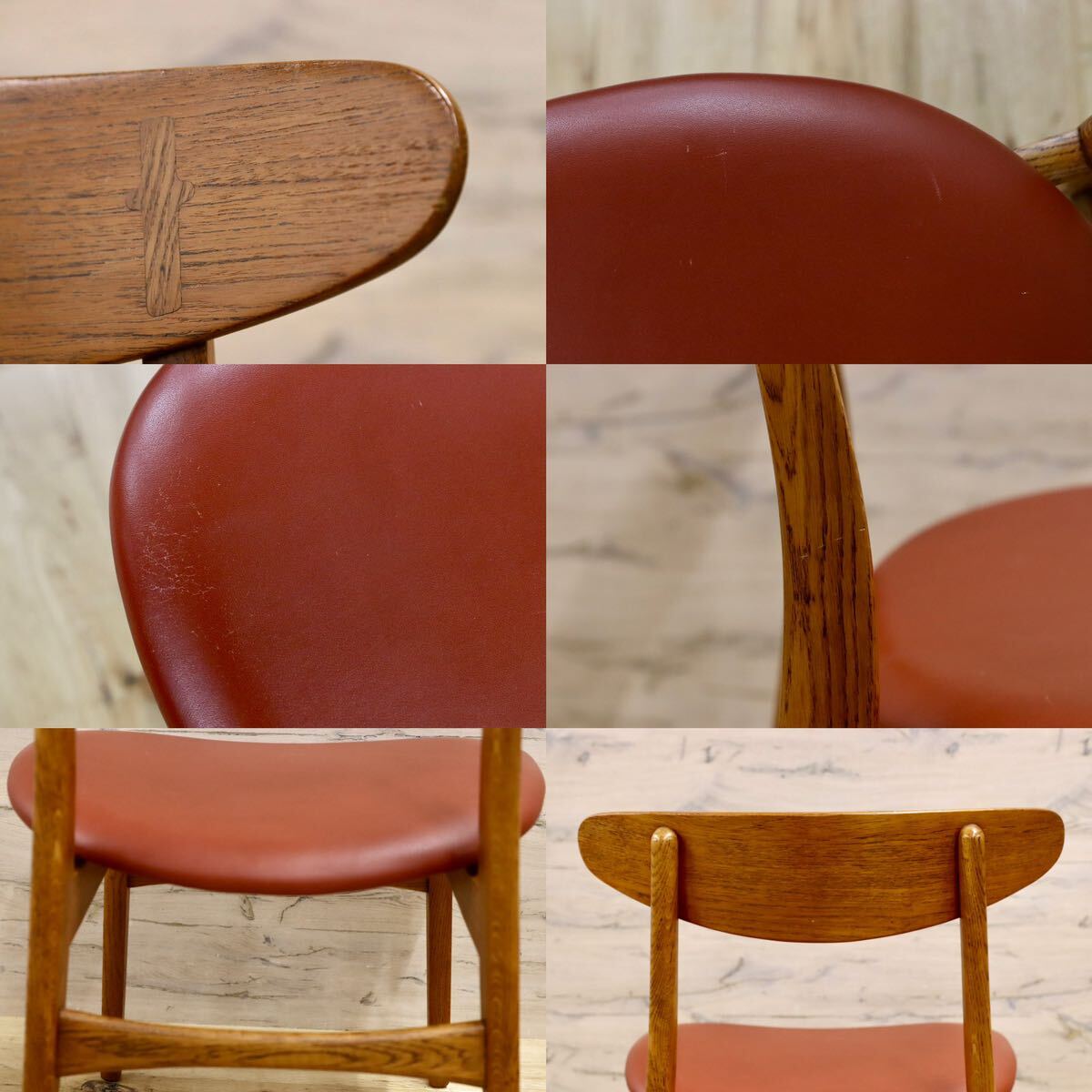 GMHO31D○Kitani / キタニ CH30 ハンス・J・ウェグナー ダイニングチェア 椅子 北欧モダン 名作 オーク材 レザー Hans J. Wegner