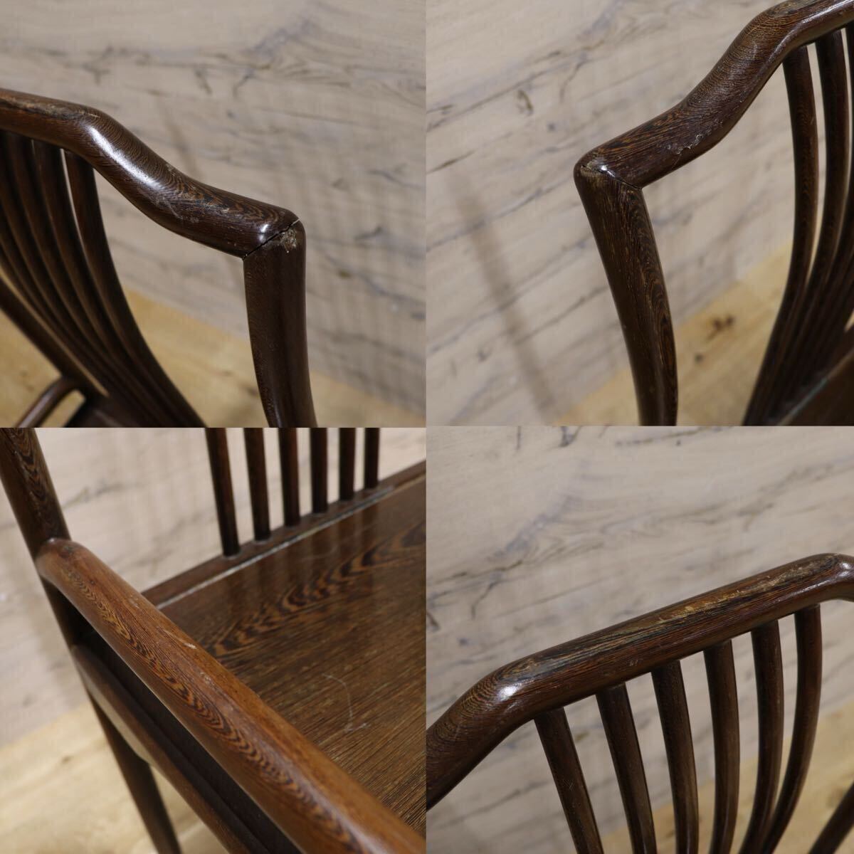 GMHS378L○唐木家具 鉄刀木 ダイニングチェア 食卓椅子 セミアームチェア アジアン ヴィンテージ オリエンタル 中国美術 椅子 木製家具