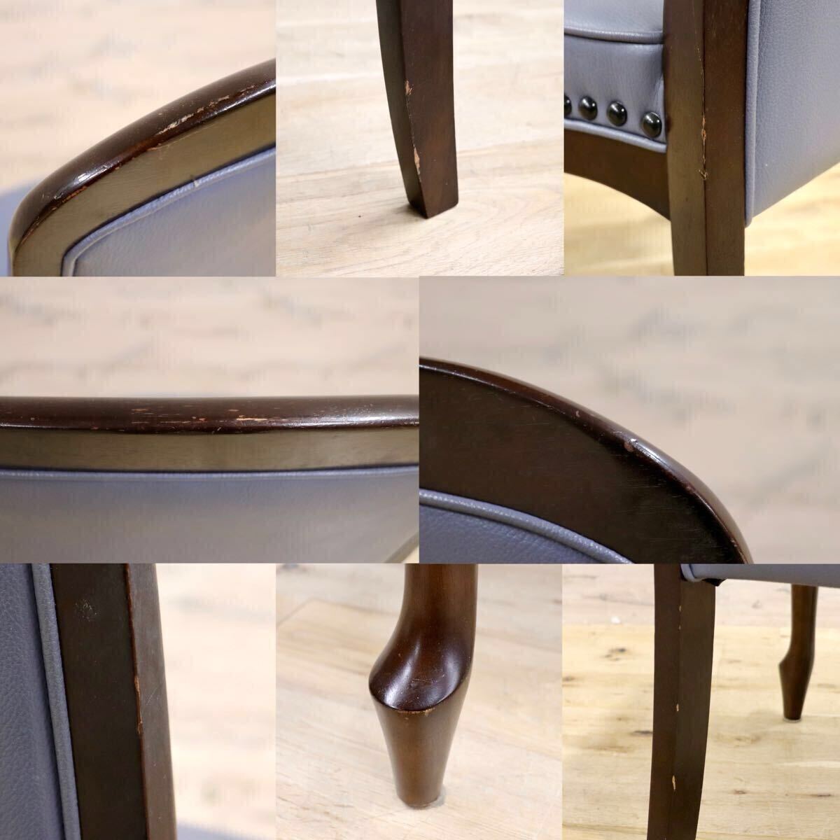 GMHK752B○maruni / マルニ ベルサイユ ダイニングチェア 2脚セット アームレスチェア 椅子 鋲打 猫脚 ロココ クラシカル モダン