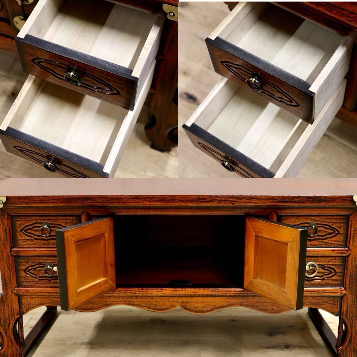 GMIS40B○李朝家具 キャビネット 飾り台 引き出し アンティーク ヴィンテージ アジアン家具 古道具 木製 展示品