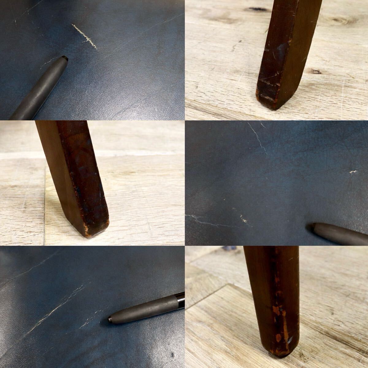 GMIK212○HICKORY CHAIR / ヒッコリーチェア ラウンジチェア 1人掛けソファ 鋲打ち 革張り ヴィンテージ アーリーアメリカン稀少