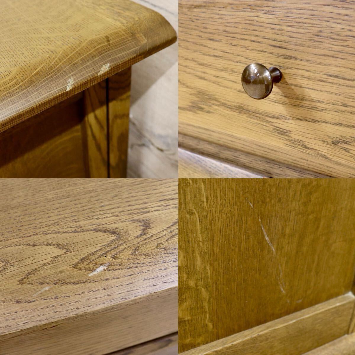 GMIK320B○近藤工芸 / OAK Solid Furniture 北海道旭川 整理タンス チェスト タンス 箪笥 引き出し 楢材 オールド ヴィンテージ 収納家具
