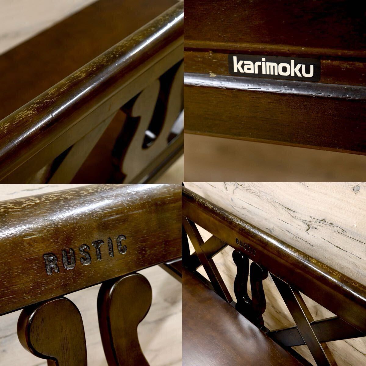 GMIH173G○karimoku/カリモク RUSTIC ルスティック ベンチ ダイニングチェア レトロ カントリー コロニアル 人気廃番シリーズ 国産家具