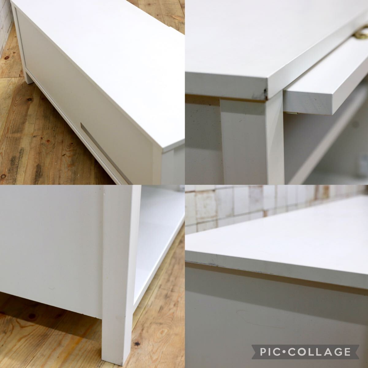 GMIK535C○MOMO NATURAL / モモナチュラル CIELE(シェル)シリーズ フラップ扉 リビング収納 テレビボード TVボード AVボード