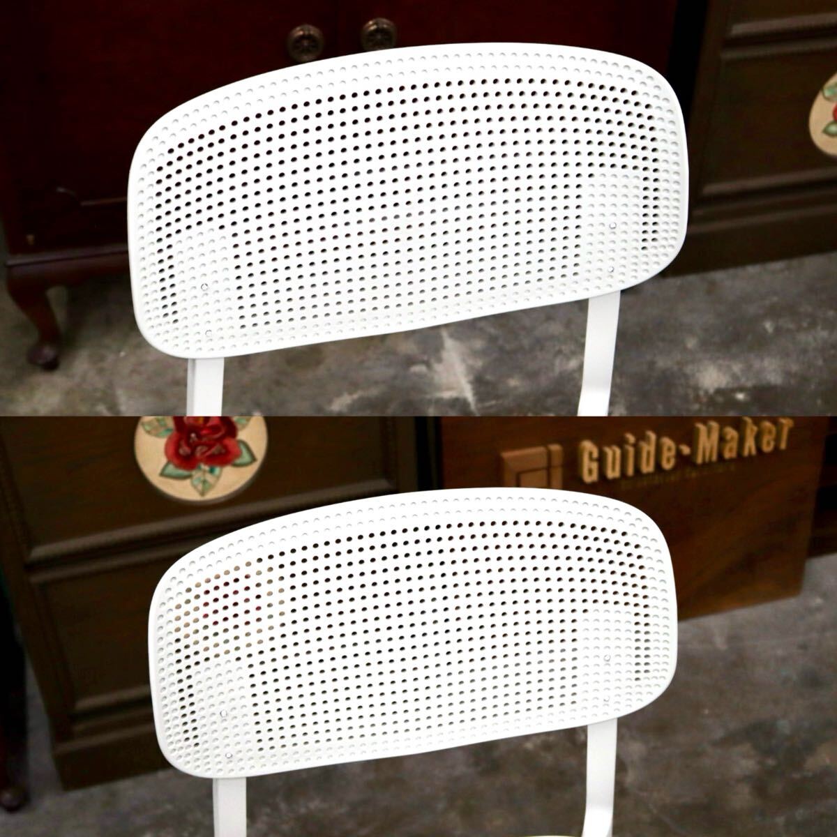 GMIS275H○KRISTALIA / クリスタリア COLANDER ダイニングチェア 椅子 2脚セット スタッキング モダン イタリア 白 展示品 定価約10万