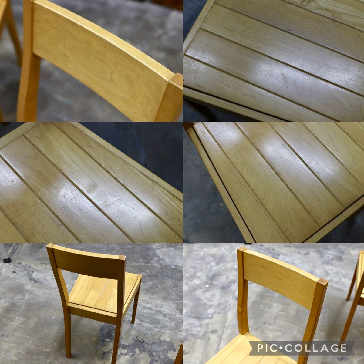 GMJK378B○LEGNATEC / レグナテック ダイニングチェア 4脚セット メープル材 シンプル ナチュラル 椅子 ヴィンテージ 北欧スタイル