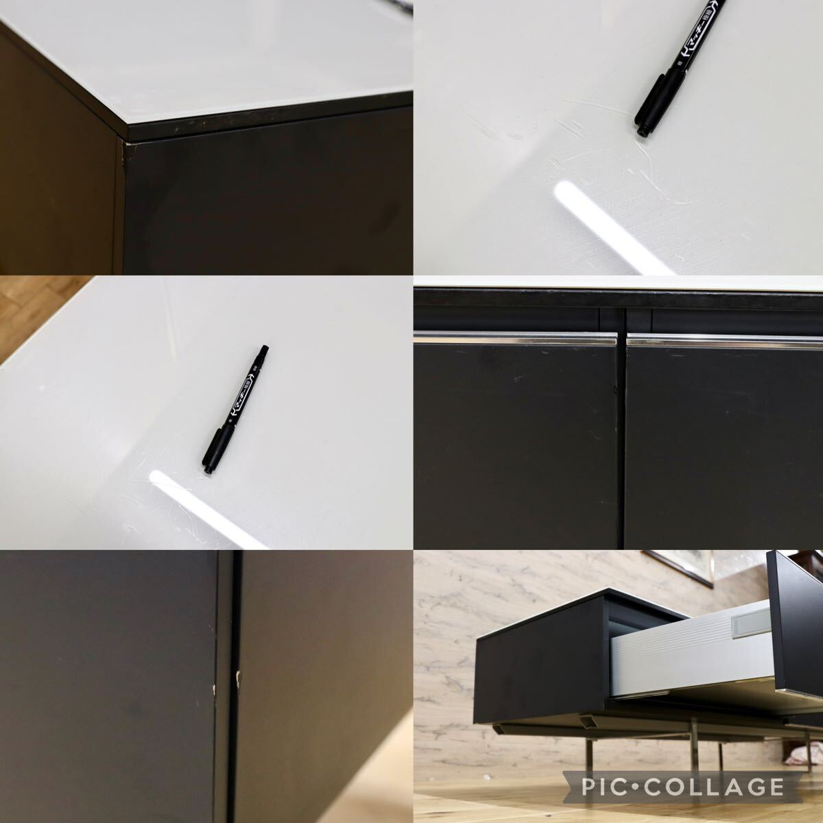 GMJH385○B&B Italia Pab パブ テレビボード シアターボード AVボード Studio Kairos イタリア製 モダンデザイン 約100万