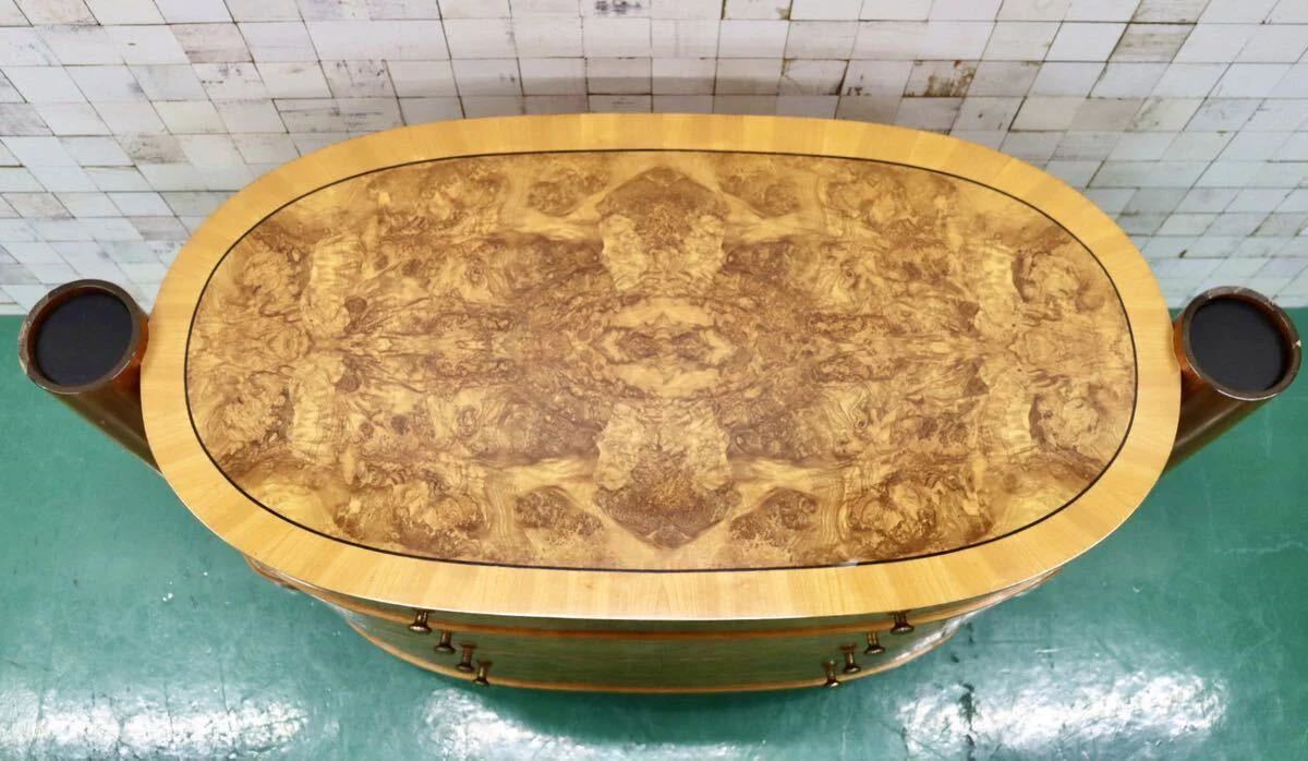 GMFS126○ANNIBALE COLOMBO アニバルコロンボ 4段チェスト チェスト サイドボード 飾り棚 象嵌細工 マホガニー材 最高級 イタリア