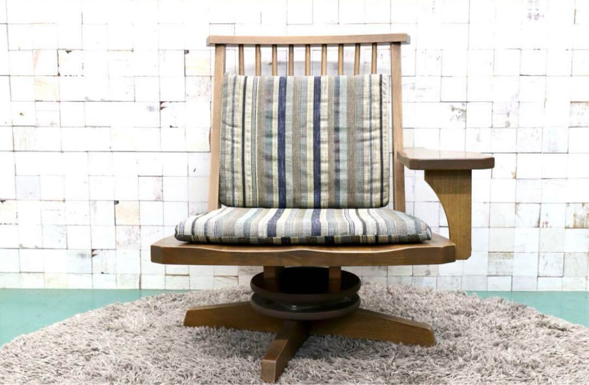 GMGT157A○EAST WOOD / イーストウッド 新WAZA パーソナルチェア 回転チェア ラウンジチェア 和モダン 左アーム 約15.8万