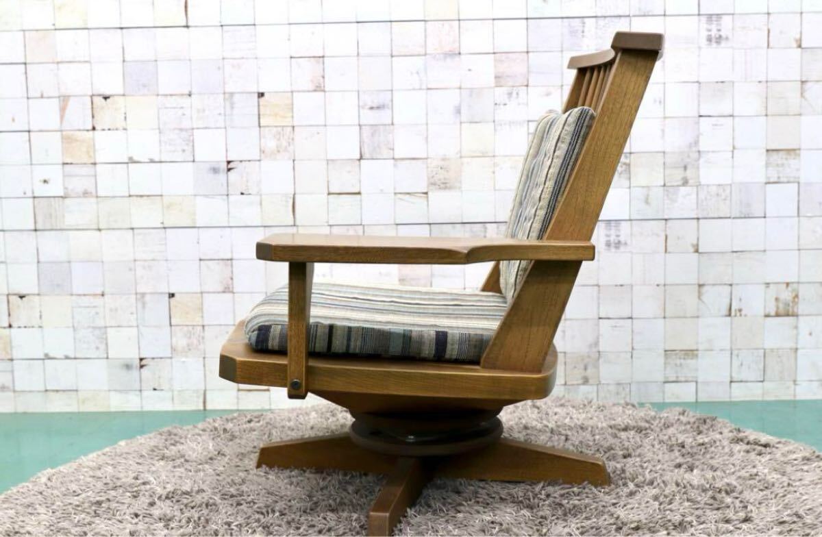 GMGT157A○EAST WOOD / イーストウッド 新WAZA パーソナルチェア 回転チェア ラウンジチェア 和モダン 左アーム 約15.8万