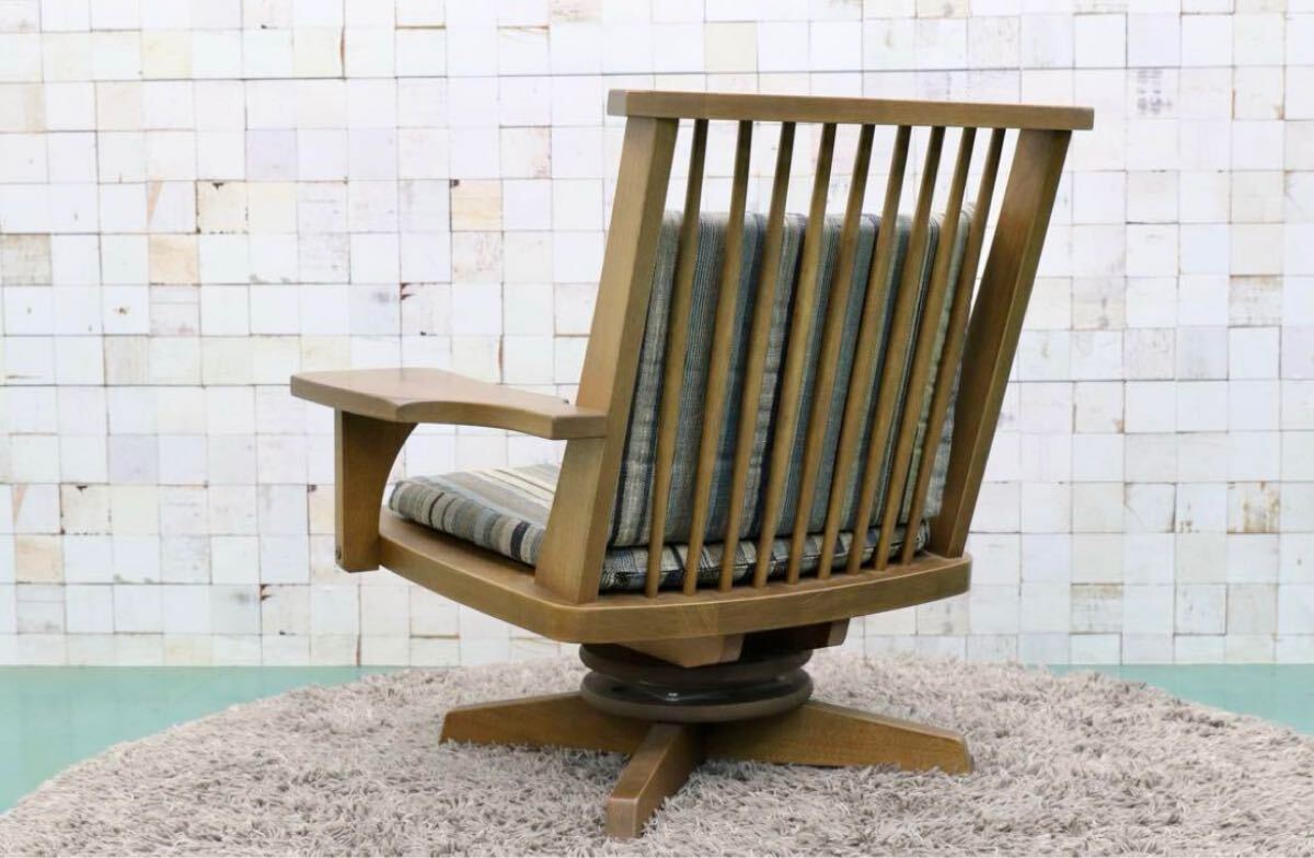 GMGT157A○EAST WOOD / イーストウッド 新WAZA パーソナルチェア 回転チェア ラウンジチェア 和モダン 左アーム 約15.8万