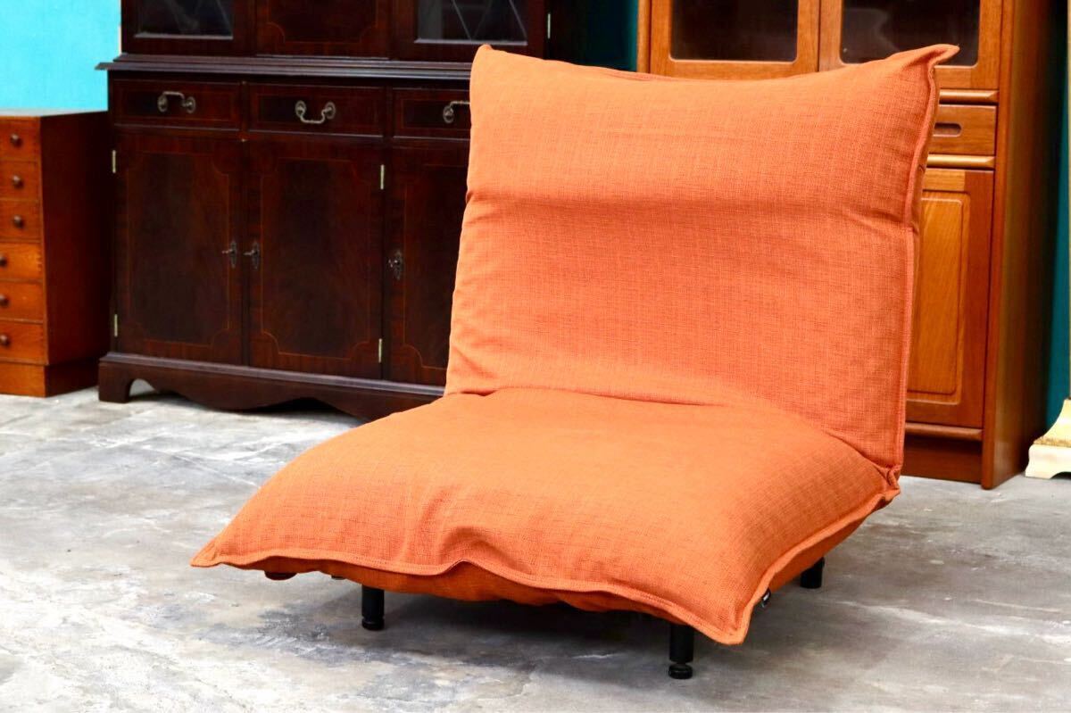 GMIK340B○フランスベッド Lifit ソファ SS リクライニングソファ ソファベッド MOVEin'terior キャスター付き ファブリック オレンジ