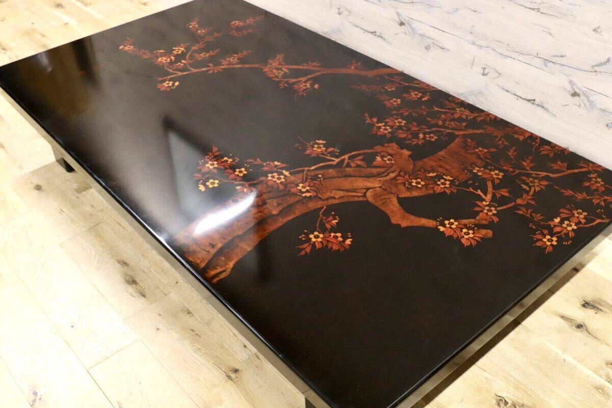 GMHS306○伝統工芸士 西岡寛治作 座卓 センターテーブル ローテーブル 