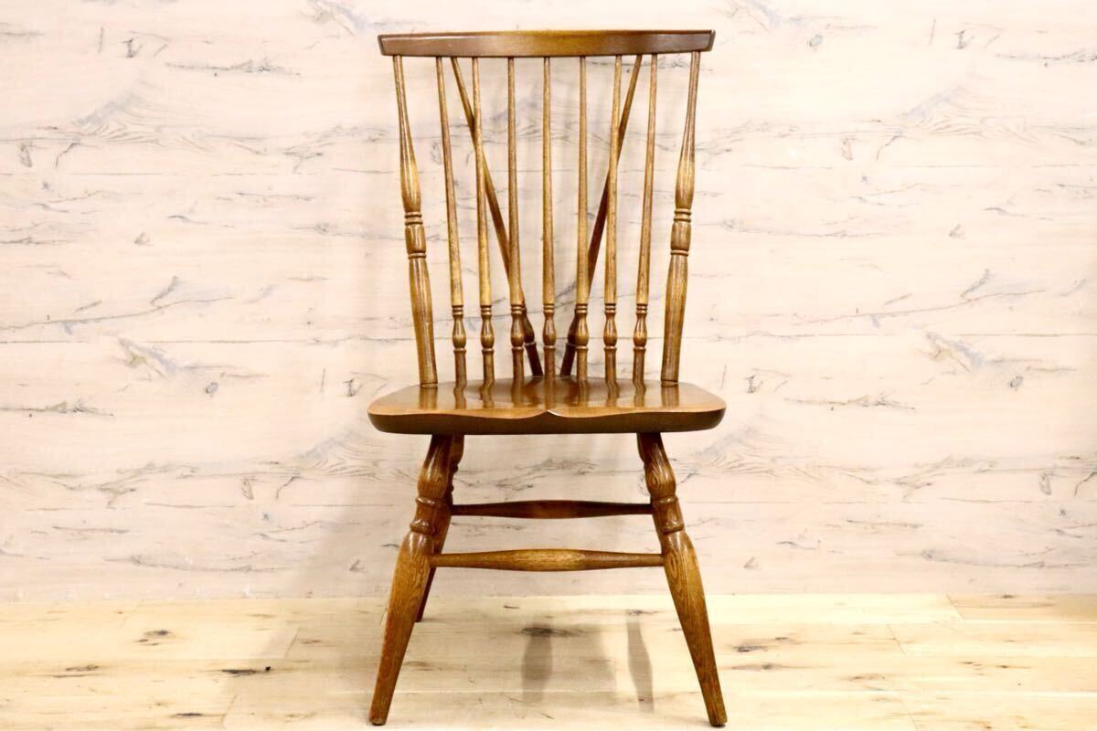 GMHN258A○飛騨産業 / HIDA キツツキ ダイニングチェアウィンザーチェア 椅子 木製 ビンテージ アンティーク 古民家 ノスタルジック