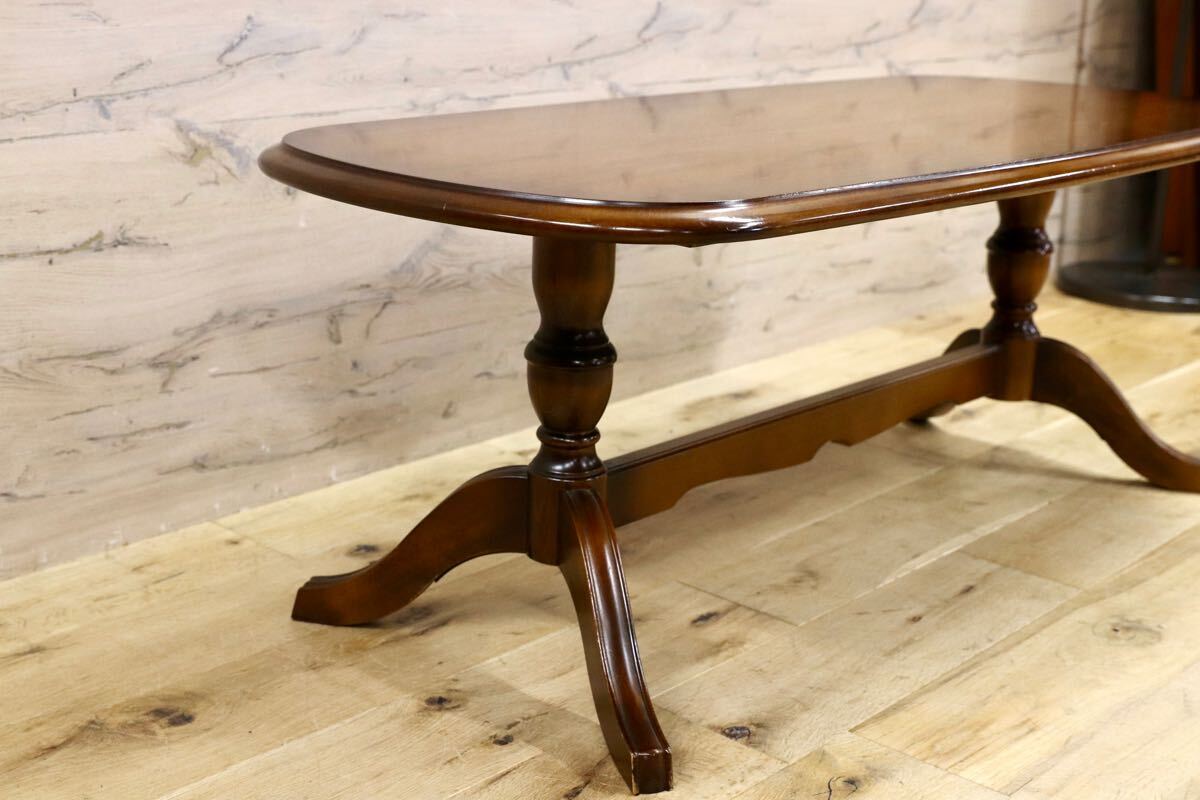 GMHN303○karimoku / カリモク コロニアル センターテーブル リビングテーブル オールド クラシック ヴィンテージ 国産家具 応接机