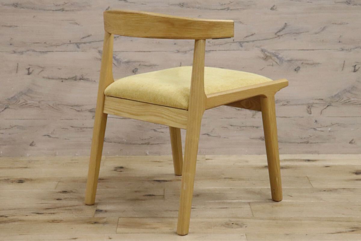 GMHK526D○Re: CENO リセノ Henry ヘンリー ダイニングチェア 椅子 北欧スタイル 天然木 イエロー 展示品