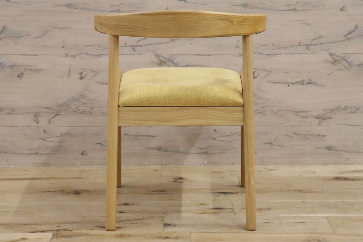 GMHK526D○Re: CENO リセノ Henry ヘンリー ダイニングチェア 椅子 北欧スタイル 天然木 イエロー 展示品