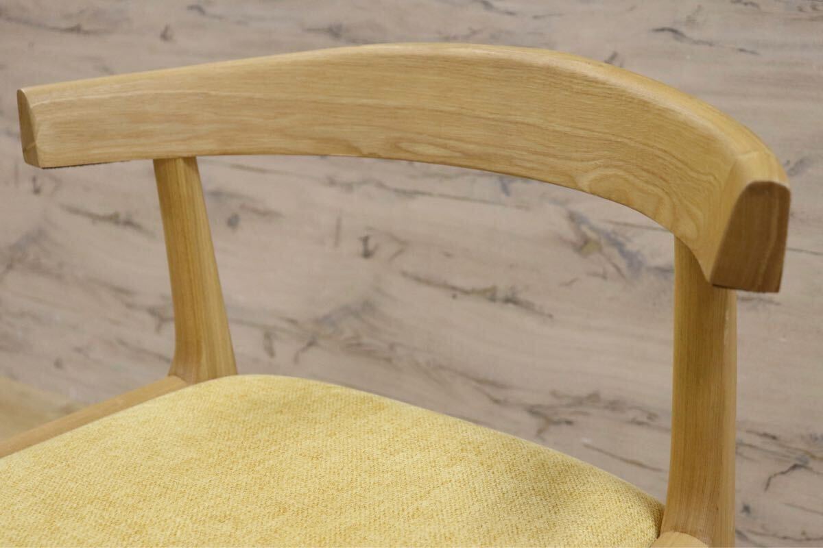 GMHK526D○Re: CENO リセノ Henry ヘンリー ダイニングチェア 椅子 北欧スタイル 天然木 イエロー 展示品