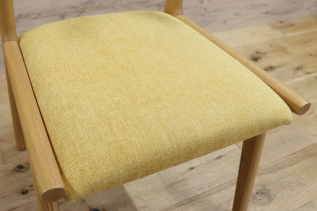 GMHK526D○Re: CENO リセノ Henry ヘンリー ダイニングチェア 椅子 北欧スタイル 天然木 イエロー 展示品