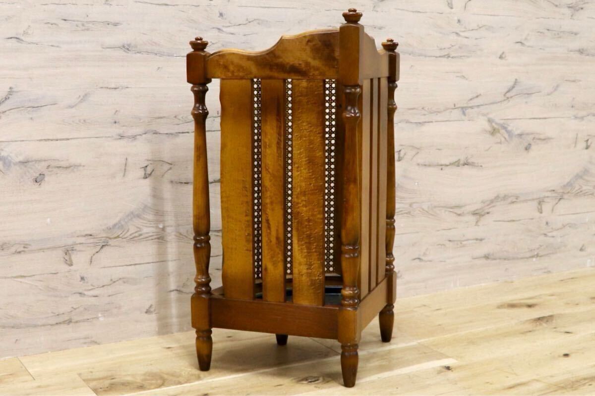 GMHS220○karimoku / カリモク 傘立て アンブレラスタンド ブナ材 オールド レトロ カントリー 国産家具