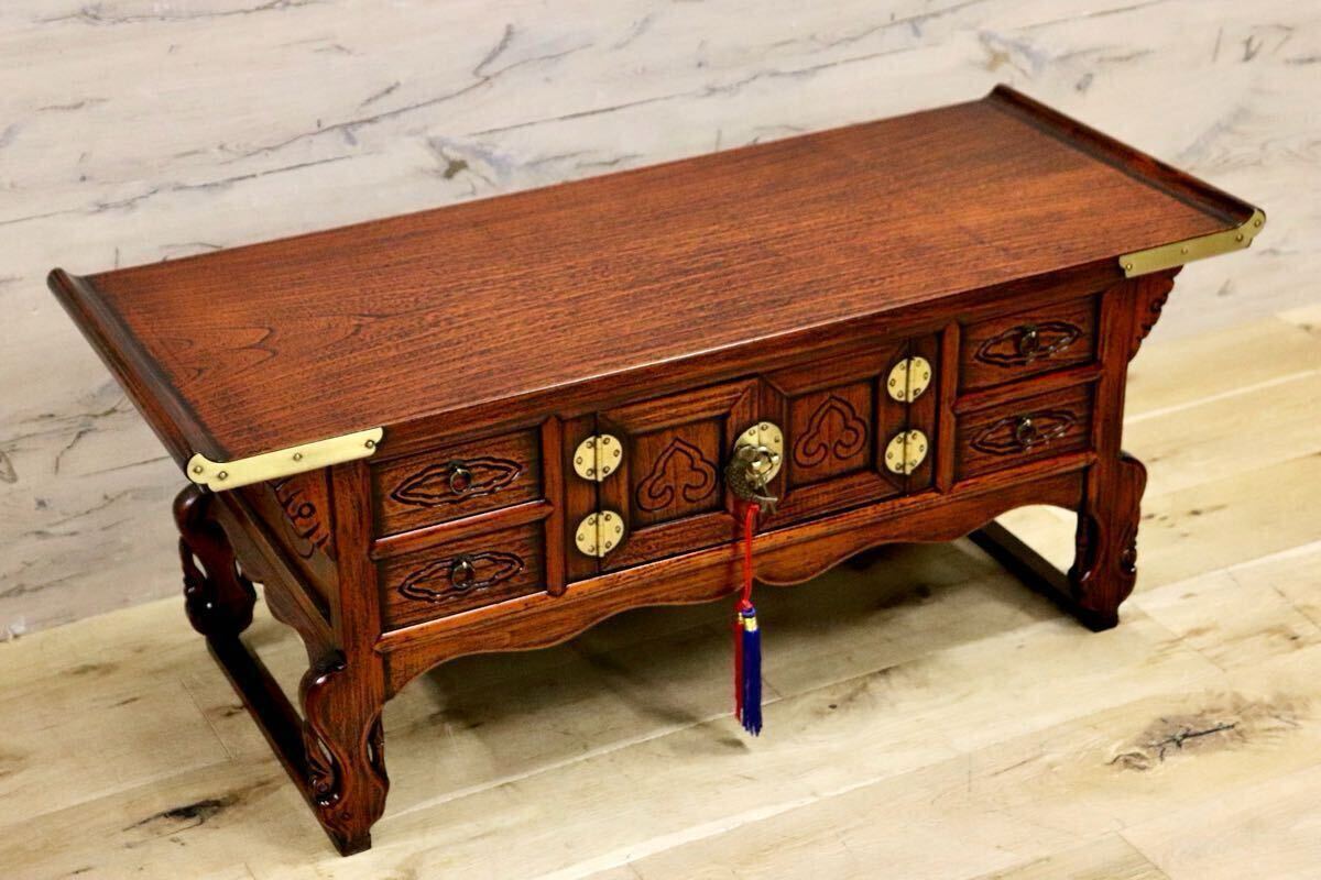 GMIS40B○李朝家具 キャビネット 飾り台 引き出し アンティーク ヴィンテージ アジアン家具 古道具 木製 展示品