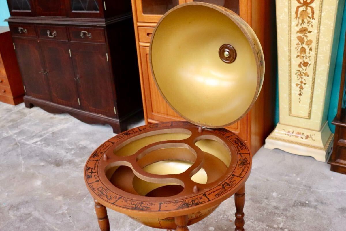 GMHS96D○西洋 ヴィンテージ家具 収納家具 小物入れ 雑貨 地球儀 インテリア アンティーク おしゃれ 店舗什器 飾り