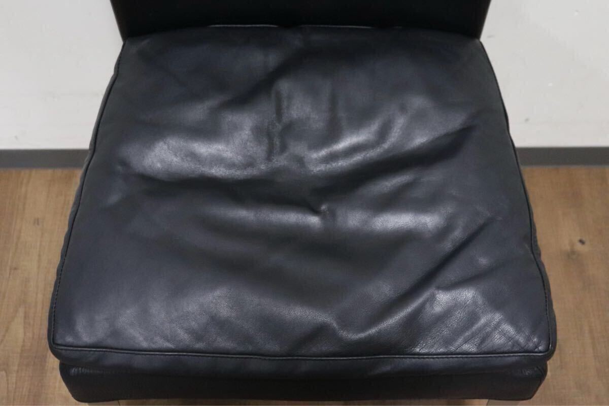 GMIK252A○B&B ITALIA MAXALTO EUNICE ダイニングチェア 椅子 レザー ブラック アントニオ・チッテリオ イタリアモダン 定価28.5万〜