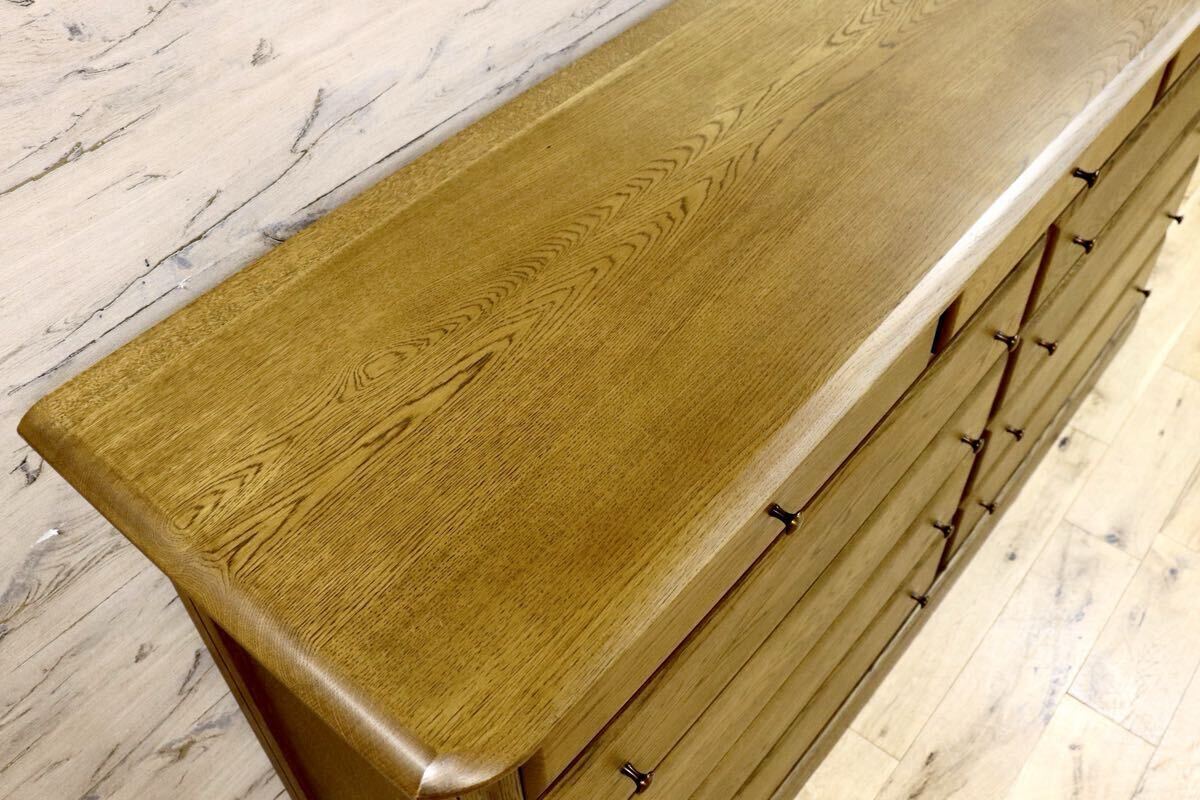 GMIK320B○近藤工芸 / OAK Solid Furniture 北海道旭川 整理タンス チェスト タンス 箪笥 引き出し 楢材 オールド ヴィンテージ 収納家具