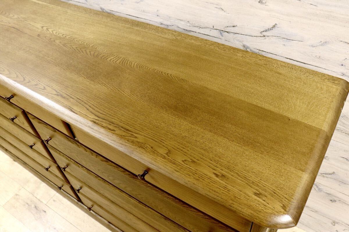 GMIK320B○近藤工芸 / OAK Solid Furniture 北海道旭川 整理タンス チェスト タンス 箪笥 引き出し 楢材 オールド ヴィンテージ 収納家具