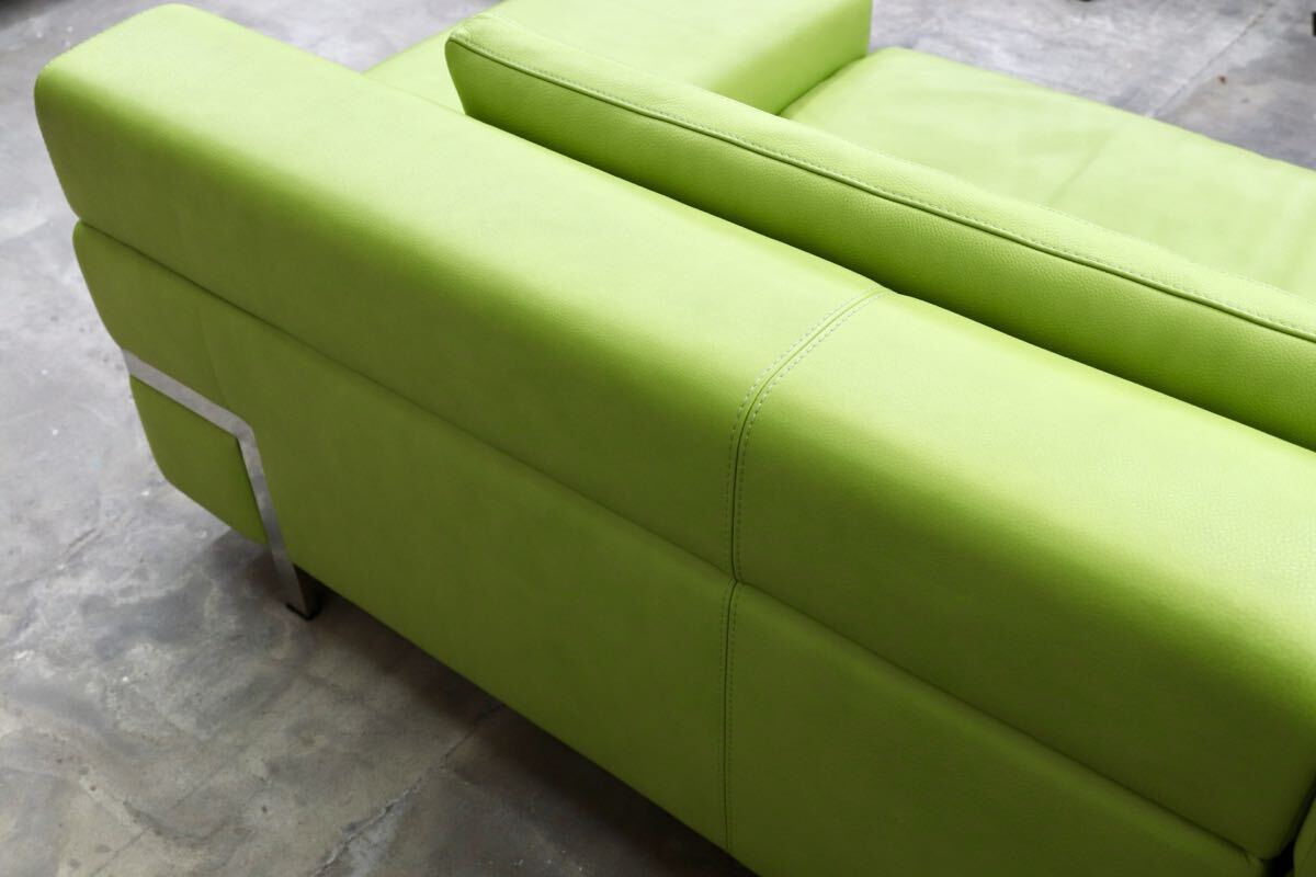 GMIK371○Contempo furniture / コンテンポ 大型 3人掛けソファ トリプルソファ イタリア製 本革 長椅子 検)cassina b&b arflex