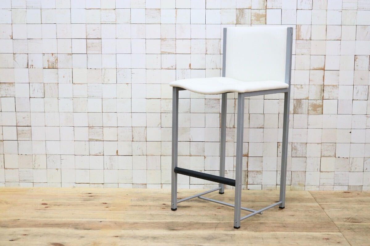 GMIO64○6脚セットcassina ixc / カッシーナイクスシー LIMA リマ レザー カウンターチェア ハイチェア 椅子 白 イタリアモダン 定価約13万