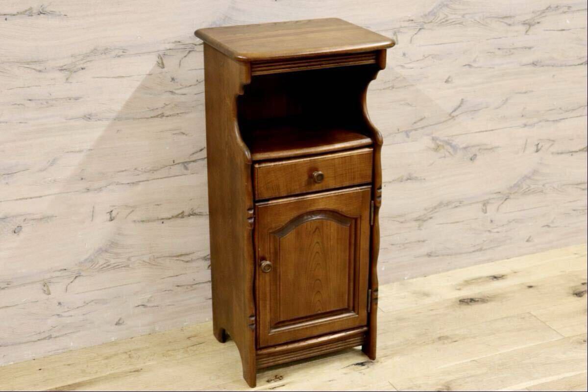 GMIH197○karimoku / カリモク コロニアル 電話台 FAX台 花台 飾り台 収納家具 国産家具