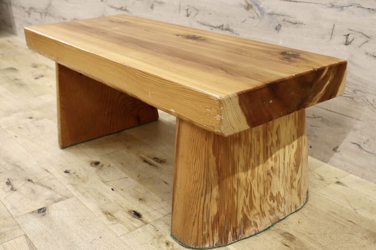 GMIH212○工房家具 杉無垢材 ベンチ 腰掛け 椅子 スツール 飾り台 和家具 和モダン アンティーク レトロ 古民家