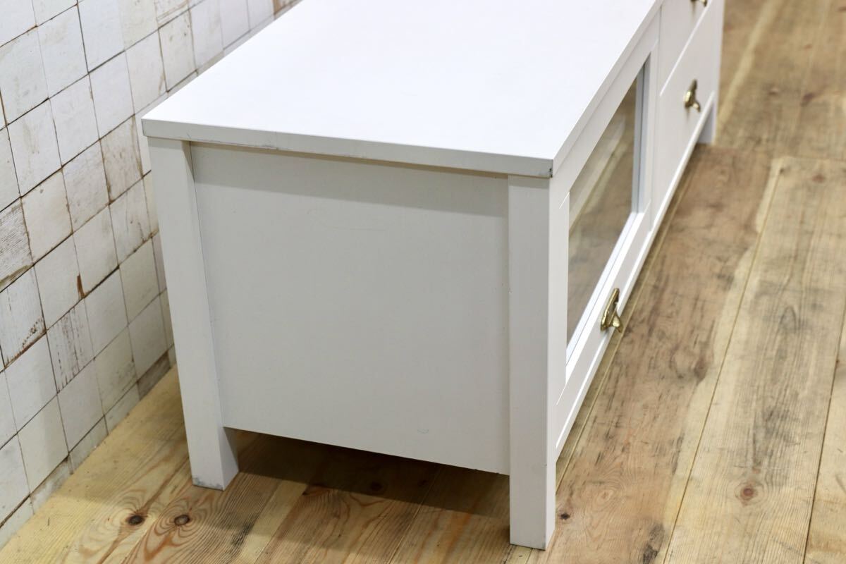 GMIK535C○MOMO NATURAL / モモナチュラル CIELE(シェル)シリーズ フラップ扉 リビング収納 テレビボード TVボード AVボード