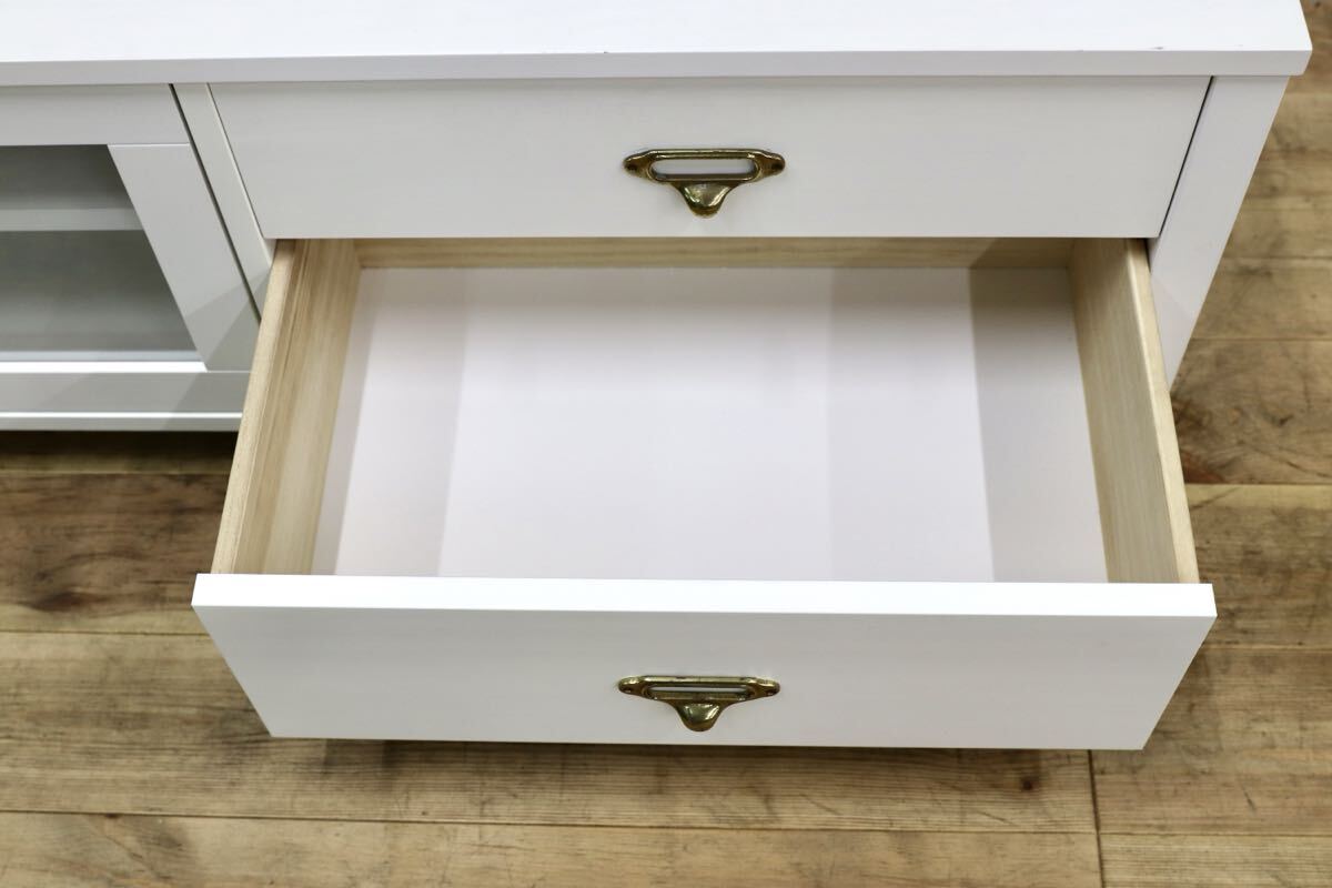 GMIK535C○MOMO NATURAL / モモナチュラル CIELE(シェル)シリーズ フラップ扉 リビング収納 テレビボード TVボード AVボード