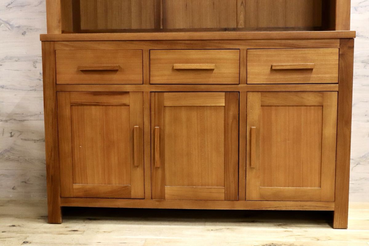 GMIK572○SCANTEAK / スキャンティーク 食器棚 カップボード 水屋棚 キャビネット リビングボード チーク材 北欧スタイル 廃番