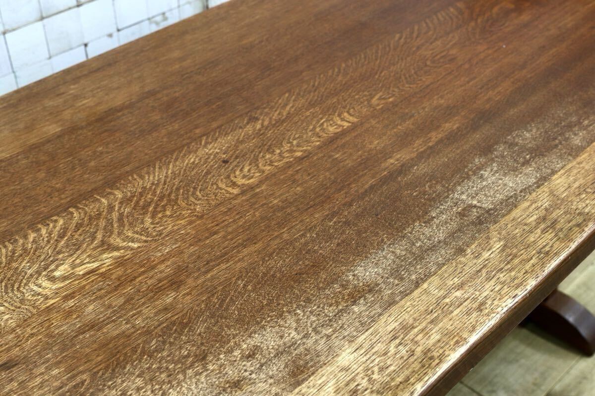 GMIO253○矢澤金太郎 ダイニングテーブル 食卓テーブル 指物工房 無垢材 槍鉋 ヴィンテージ 高級家具 稀少